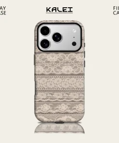 Cream White Lace IPhone17 Must for Magnetic Phone Case for IPhone 17 16 15 14 13 Pro Max Plus Single Double-layer Tough Case