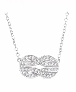 Rrjzz Heart Infinity  Necklace