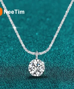 NeeTim Moissanite Necklace with Certificate